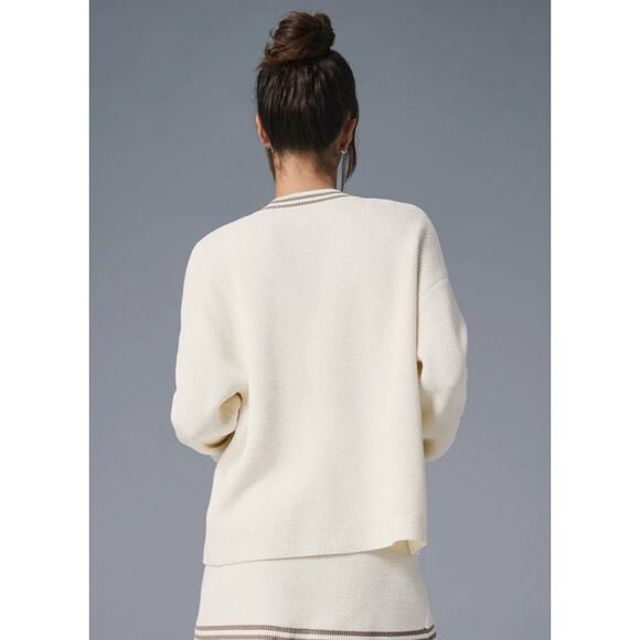 Alo Tennis Club Sweater Knit Cardigan size large - Picture 3 of 5